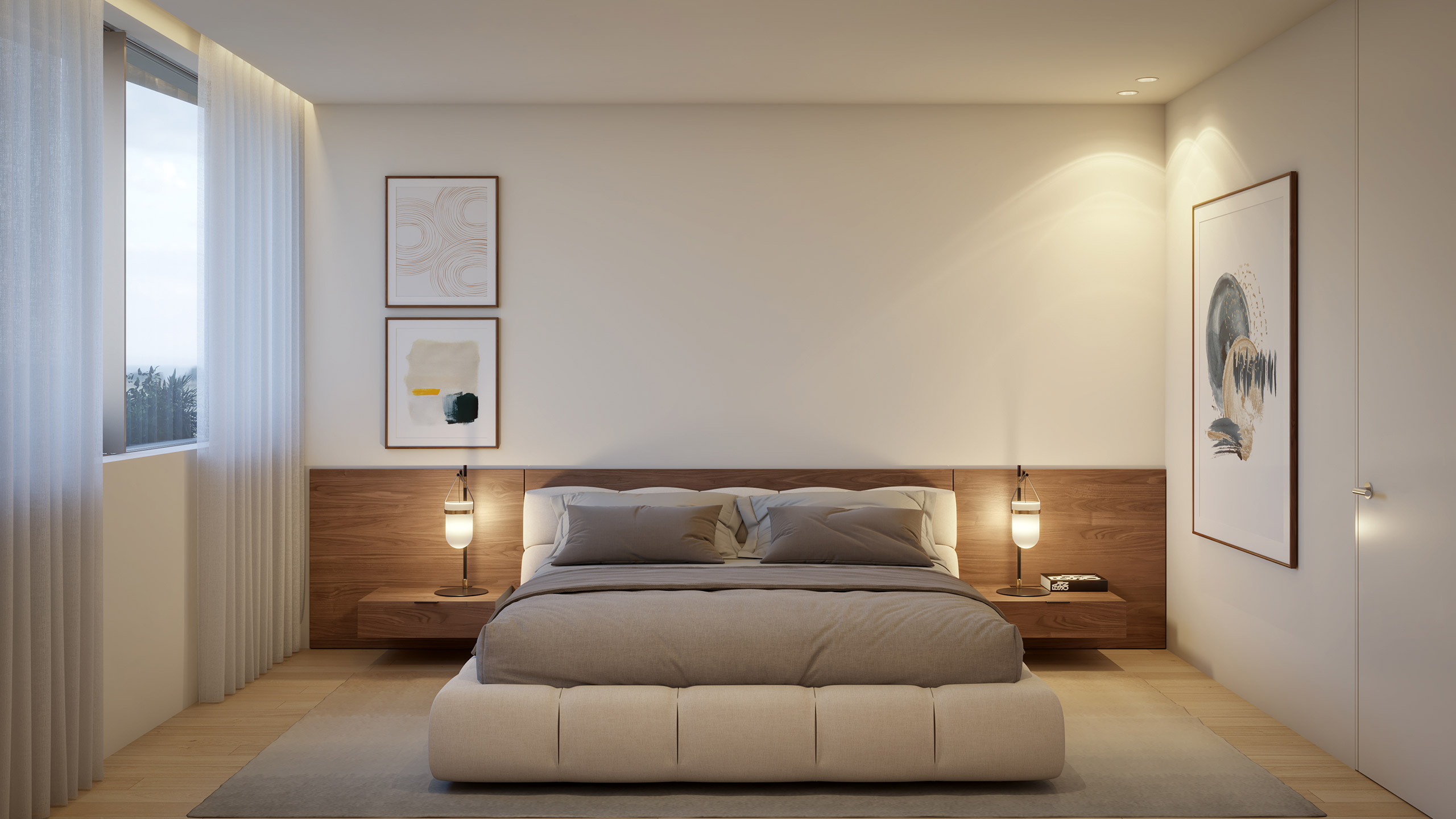 Interior de apartamento no empreendimento Prestige Living, no Porto