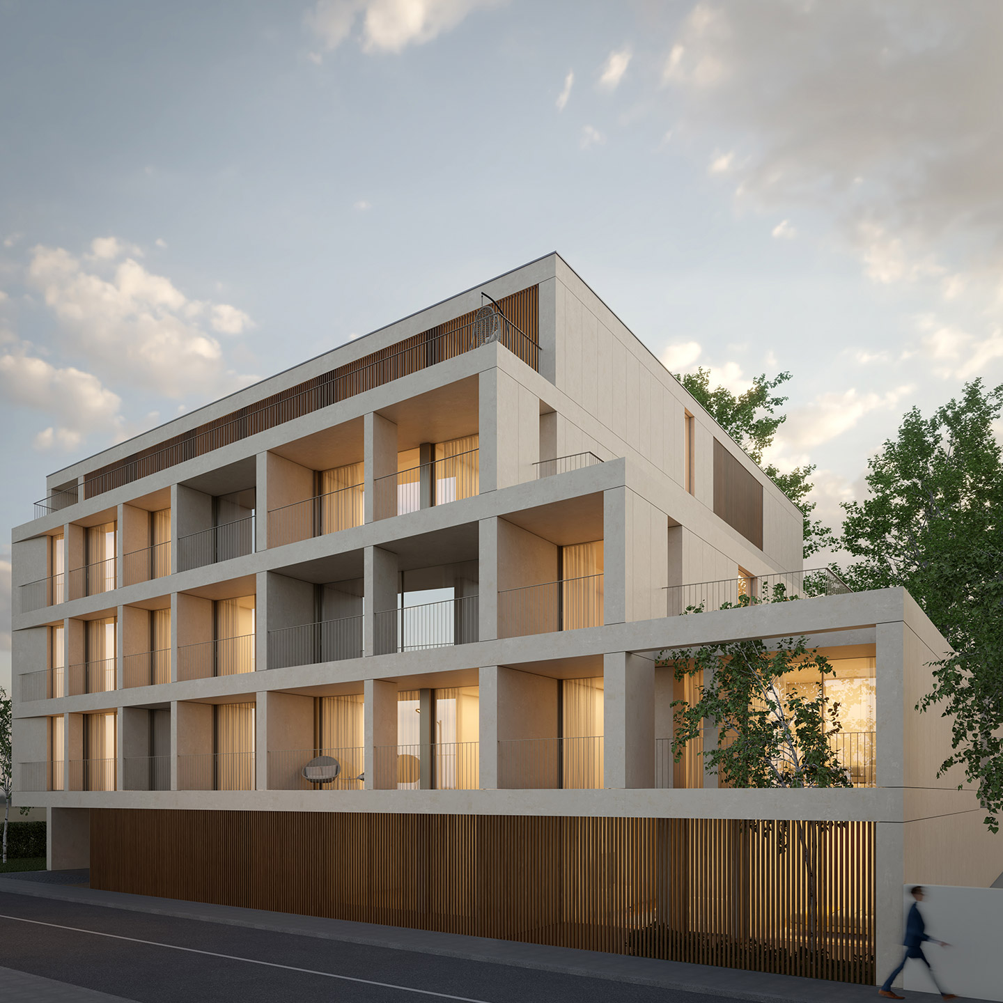 Exterior do empreendimento Prestige Living, no Porto
